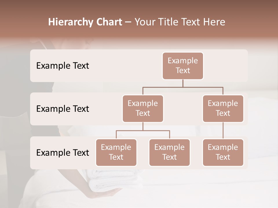 Making Bed Hair Back Brown Hair PowerPoint Template