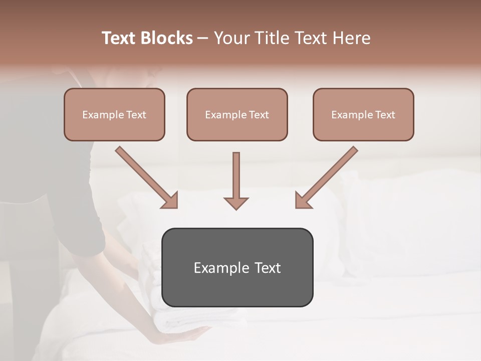Making Bed Hair Back Brown Hair PowerPoint Template