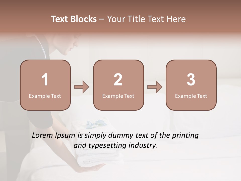 Making Bed Hair Back Brown Hair PowerPoint Template