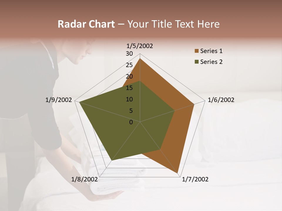 Making Bed Hair Back Brown Hair PowerPoint Template