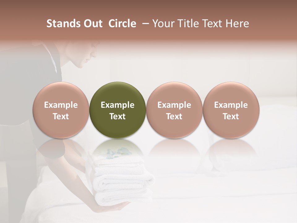 Making Bed Hair Back Brown Hair PowerPoint Template