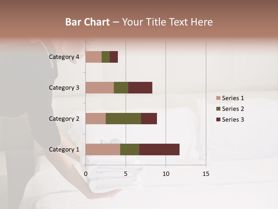 Making Bed Hair Back Brown Hair PowerPoint Template