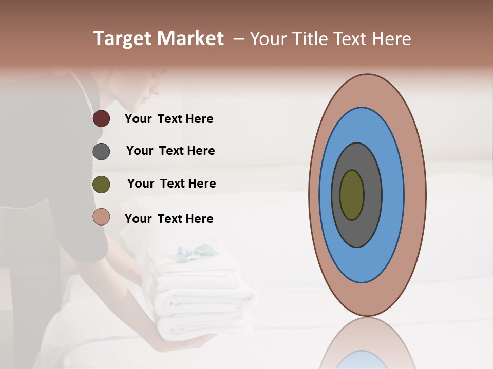 Making Bed Hair Back Brown Hair PowerPoint Template