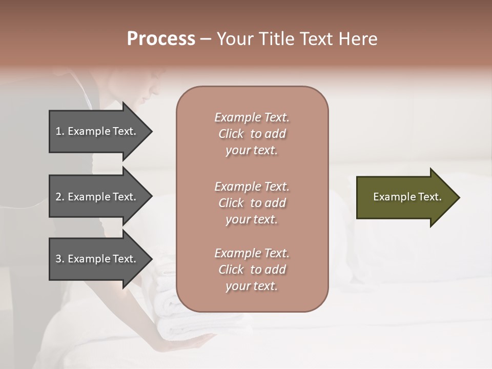 Making Bed Hair Back Brown Hair PowerPoint Template