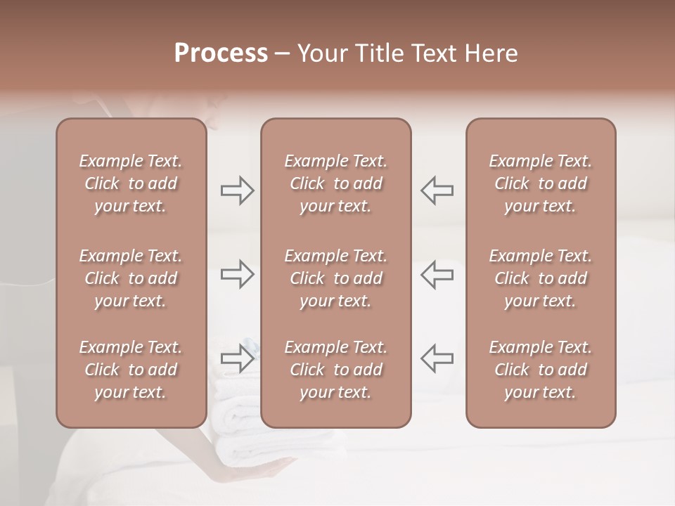Making Bed Hair Back Brown Hair PowerPoint Template