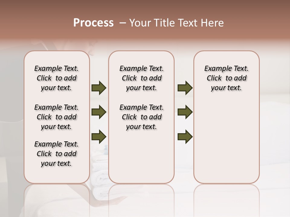 Making Bed Hair Back Brown Hair PowerPoint Template
