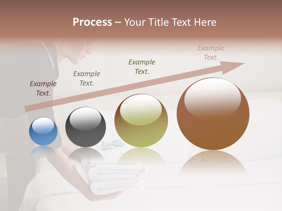 Making Bed Hair Back Brown Hair PowerPoint Template