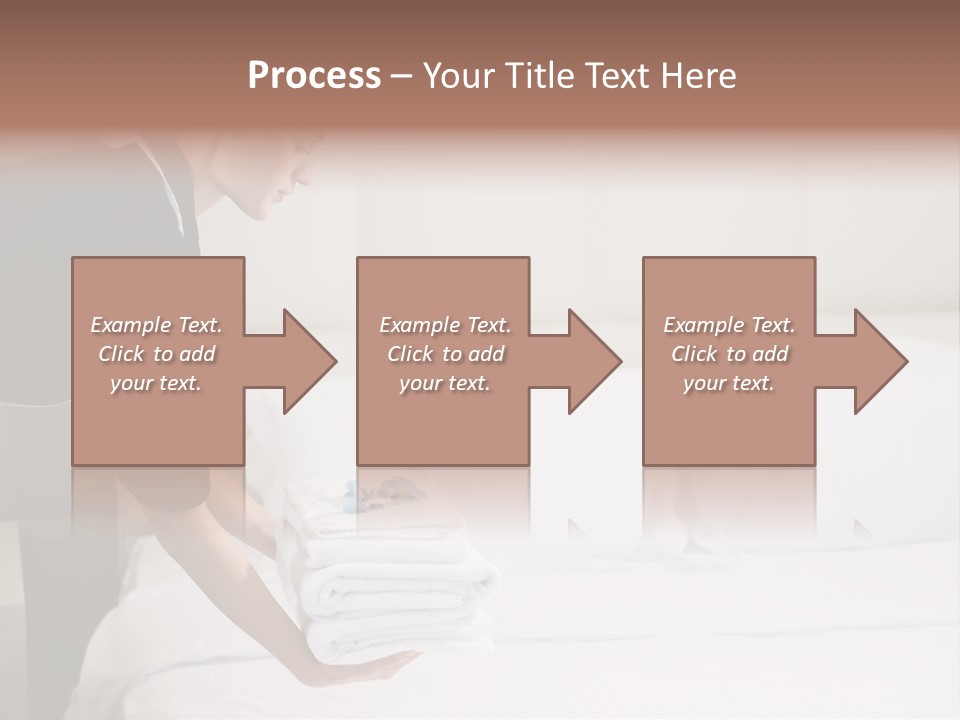 Making Bed Hair Back Brown Hair PowerPoint Template