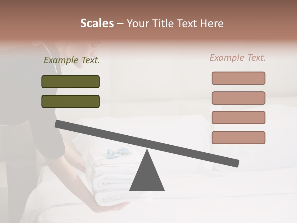 Making Bed Hair Back Brown Hair PowerPoint Template