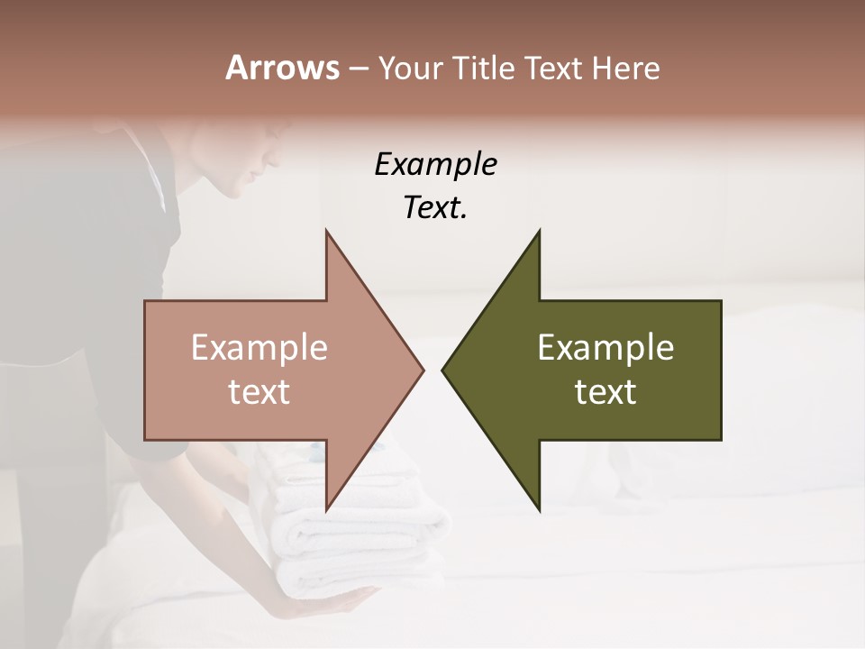 Making Bed Hair Back Brown Hair PowerPoint Template