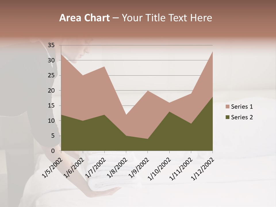 Making Bed Hair Back Brown Hair PowerPoint Template