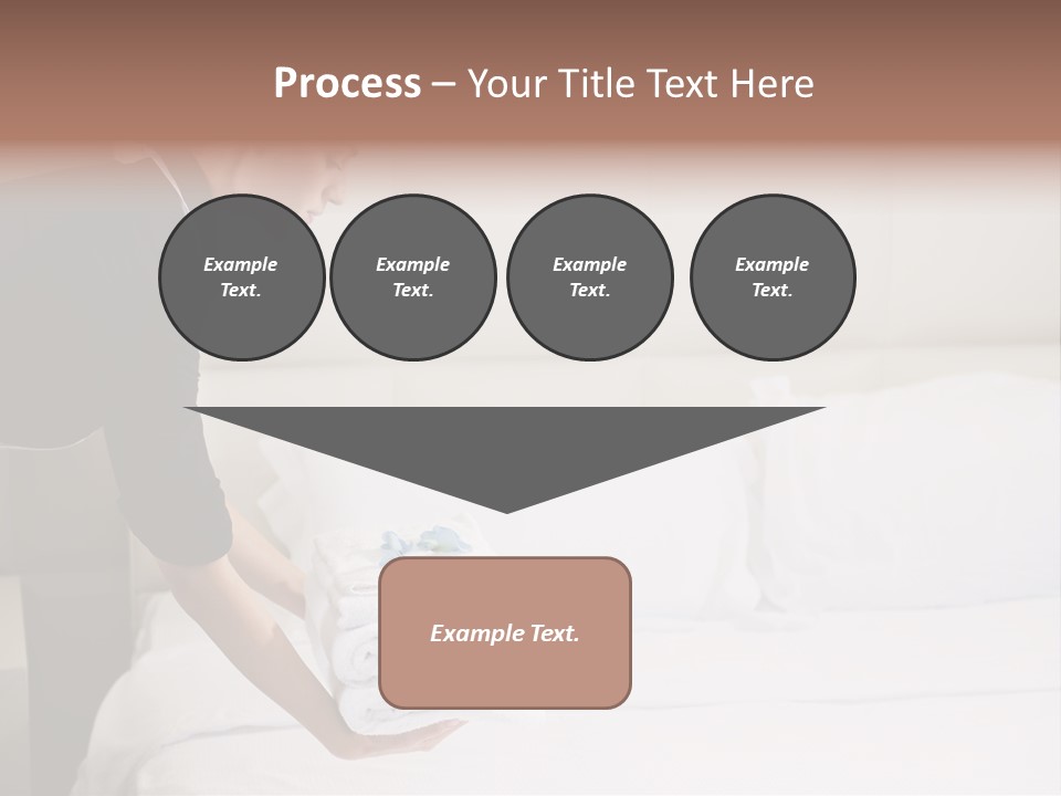 Making Bed Hair Back Brown Hair PowerPoint Template