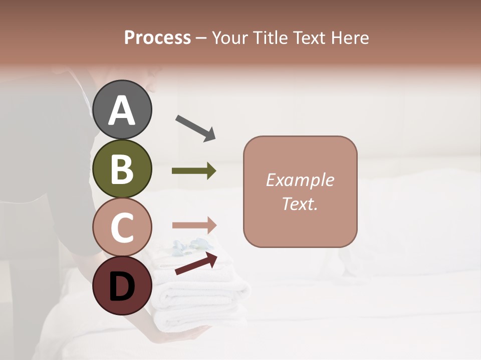 Making Bed Hair Back Brown Hair PowerPoint Template