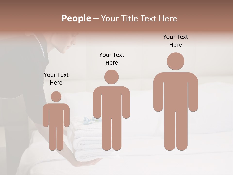 Making Bed Hair Back Brown Hair PowerPoint Template