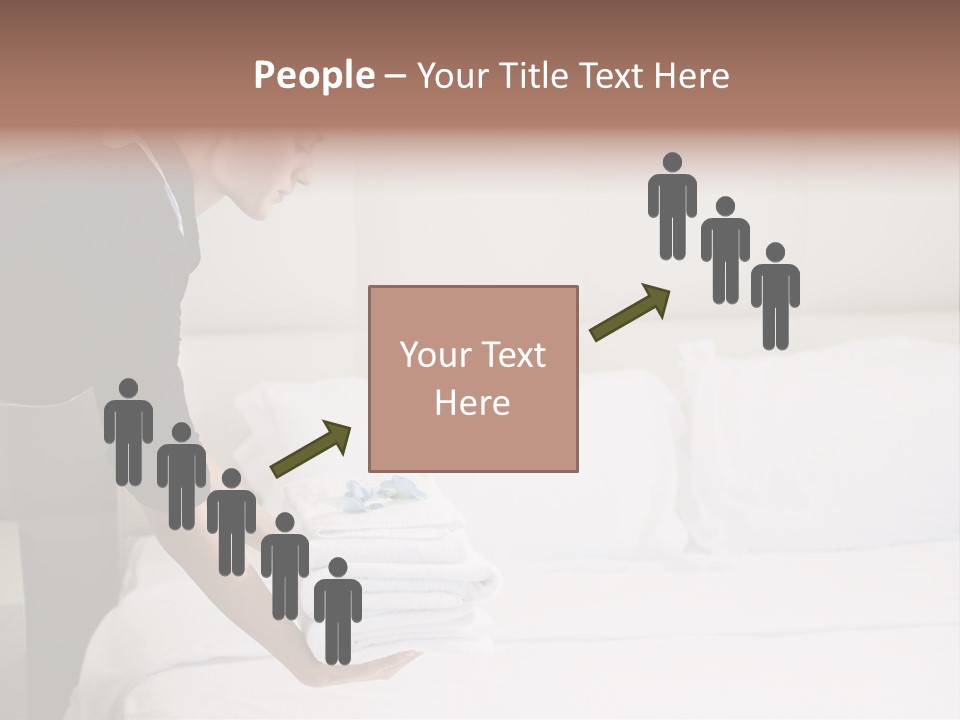 Making Bed Hair Back Brown Hair PowerPoint Template