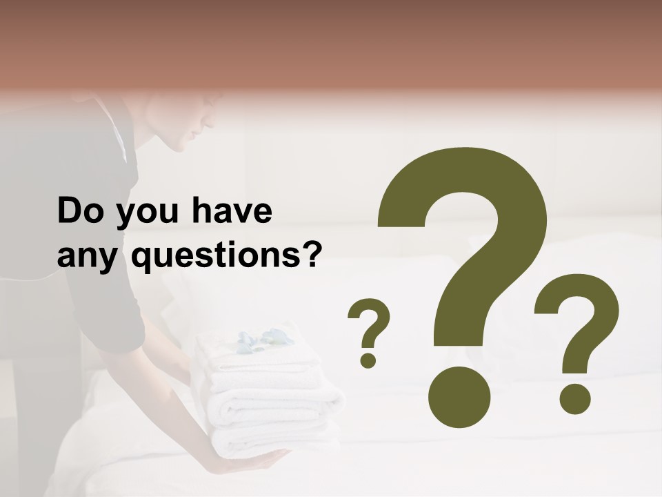 Making Bed Hair Back Brown Hair PowerPoint Template