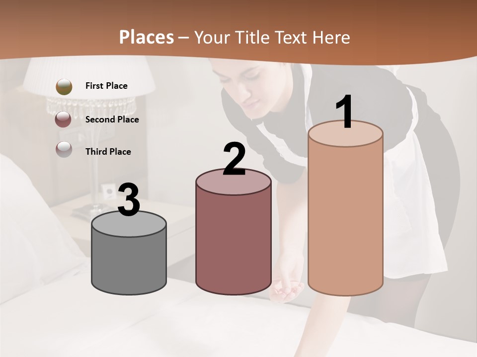 Hotel Vertical Hotel Room PowerPoint Template