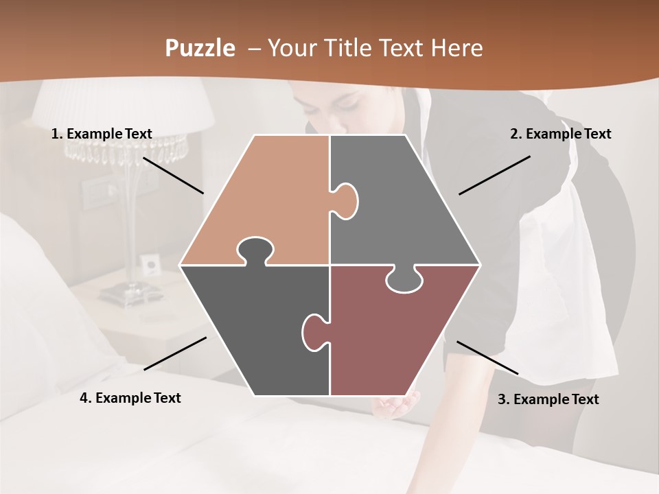 Hotel Vertical Hotel Room PowerPoint Template