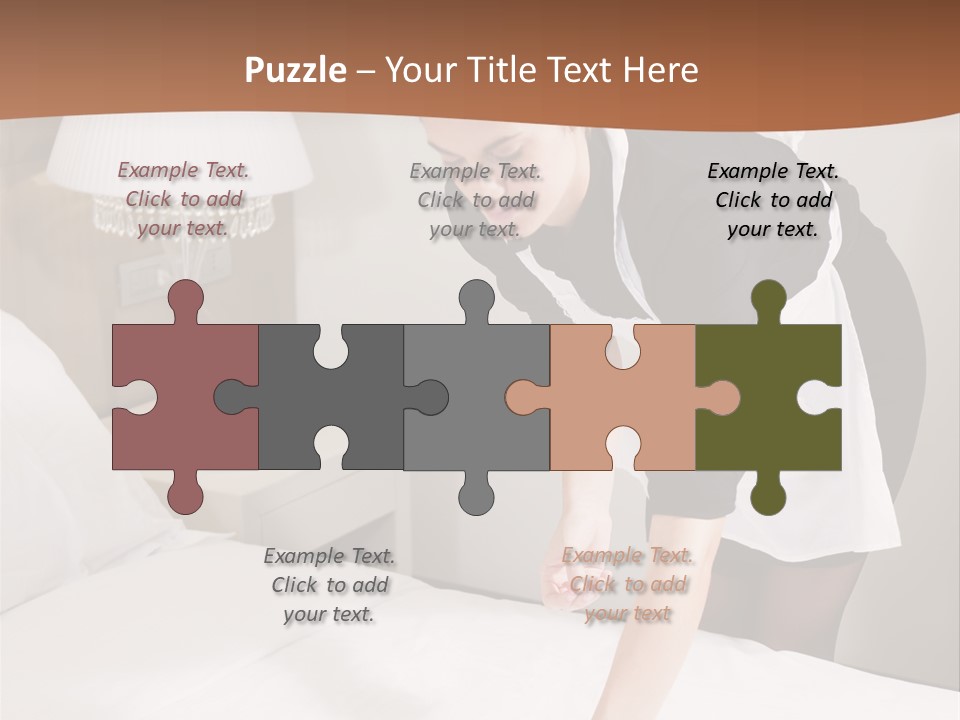 Hotel Vertical Hotel Room PowerPoint Template