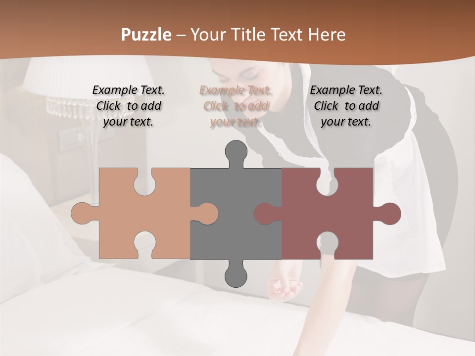 Hotel Vertical Hotel Room PowerPoint Template