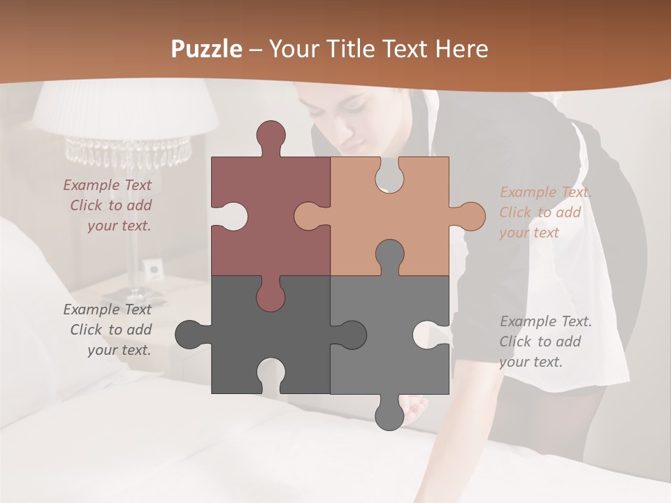 Hotel Vertical Hotel Room PowerPoint Template