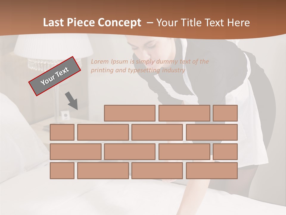 Hotel Vertical Hotel Room PowerPoint Template