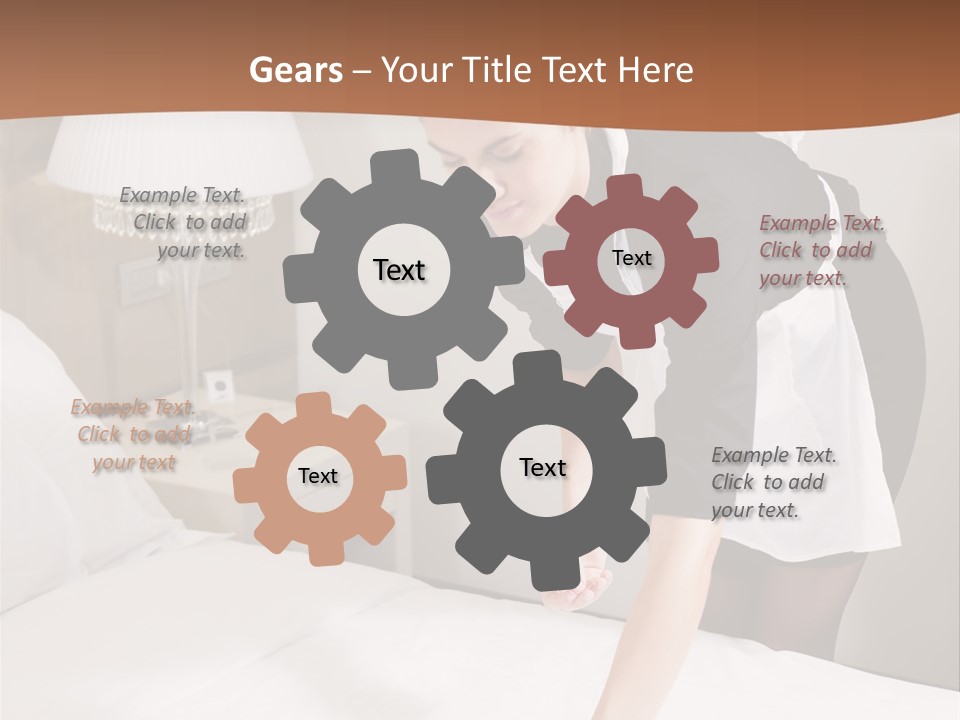 Hotel Vertical Hotel Room PowerPoint Template