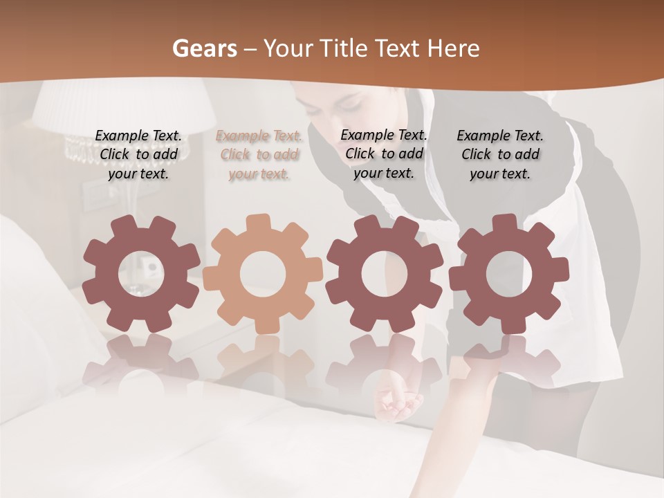 Hotel Vertical Hotel Room PowerPoint Template