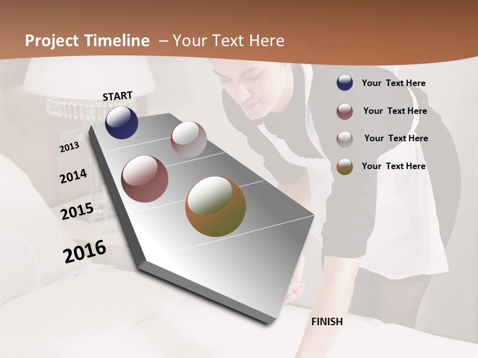 Hotel Vertical Hotel Room PowerPoint Template