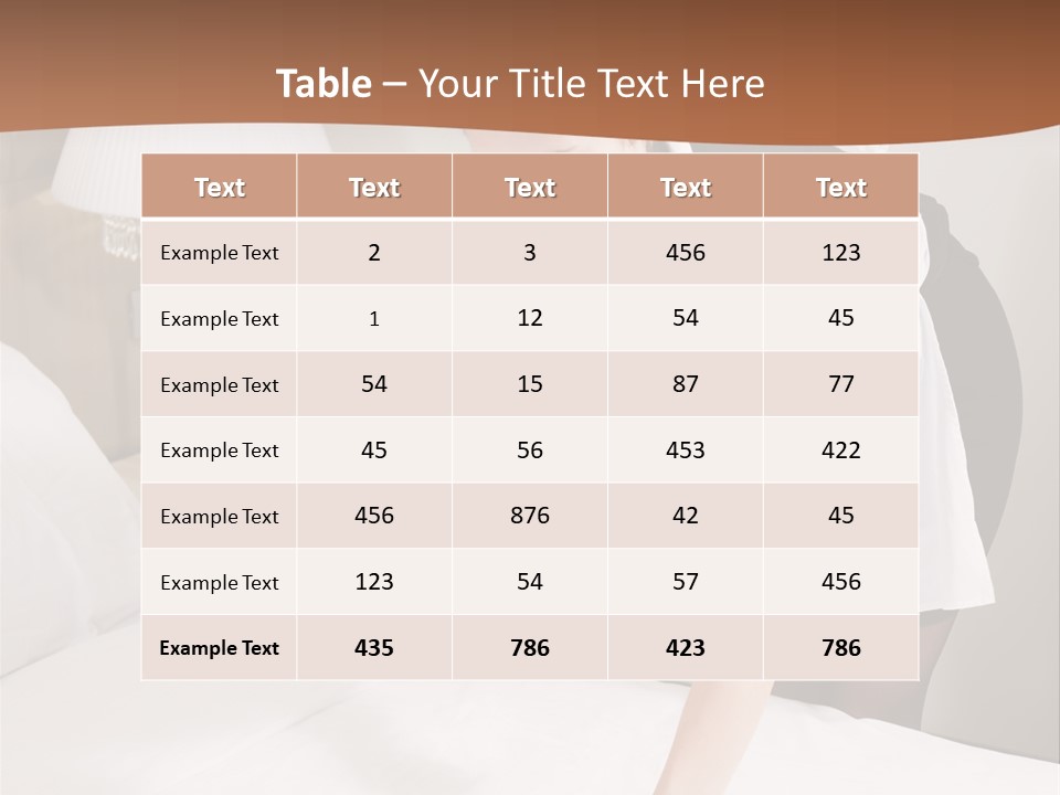 Hotel Vertical Hotel Room PowerPoint Template