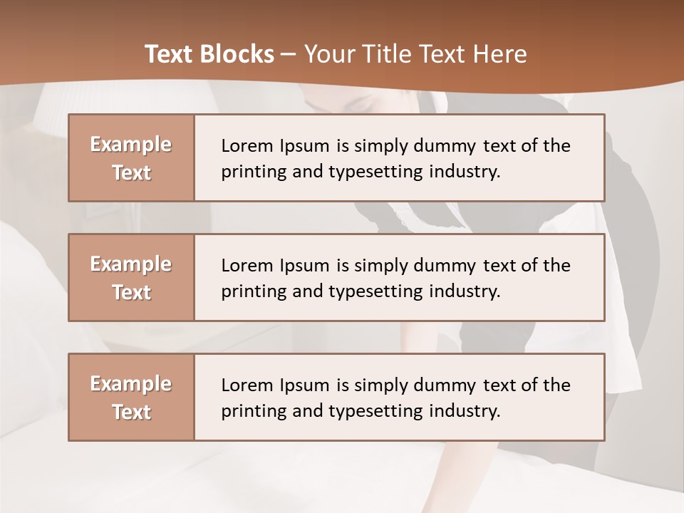 Hotel Vertical Hotel Room PowerPoint Template
