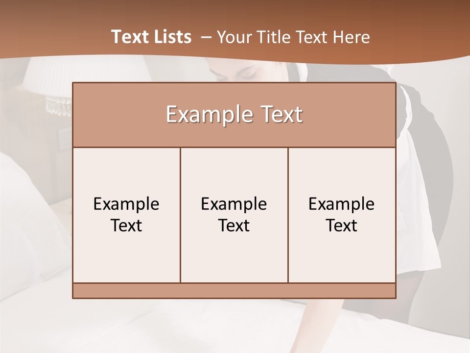 Hotel Vertical Hotel Room PowerPoint Template