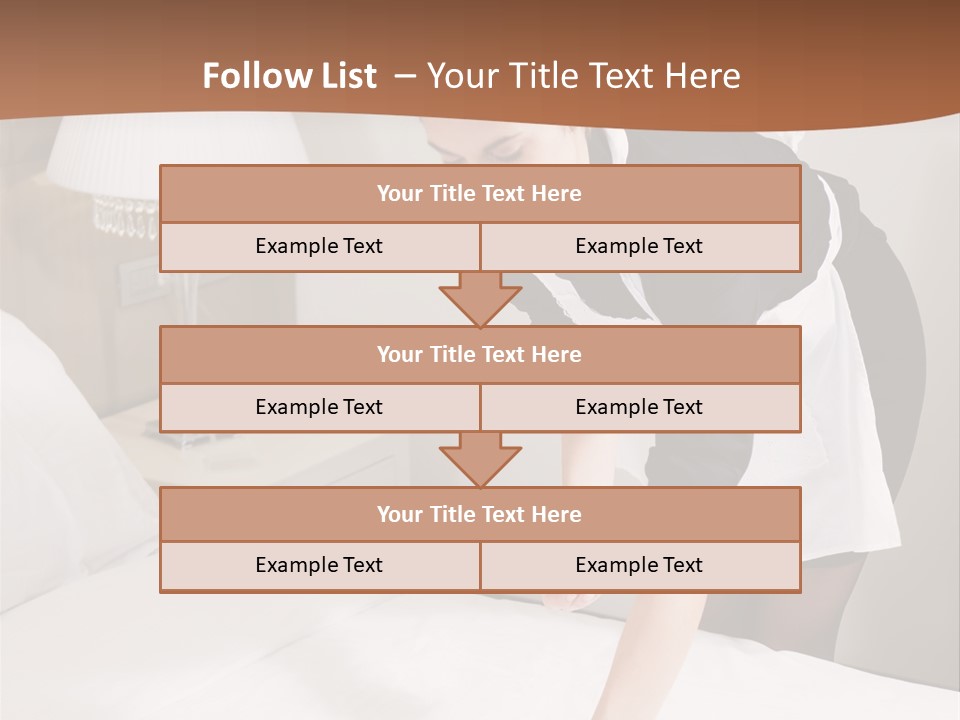 Hotel Vertical Hotel Room PowerPoint Template