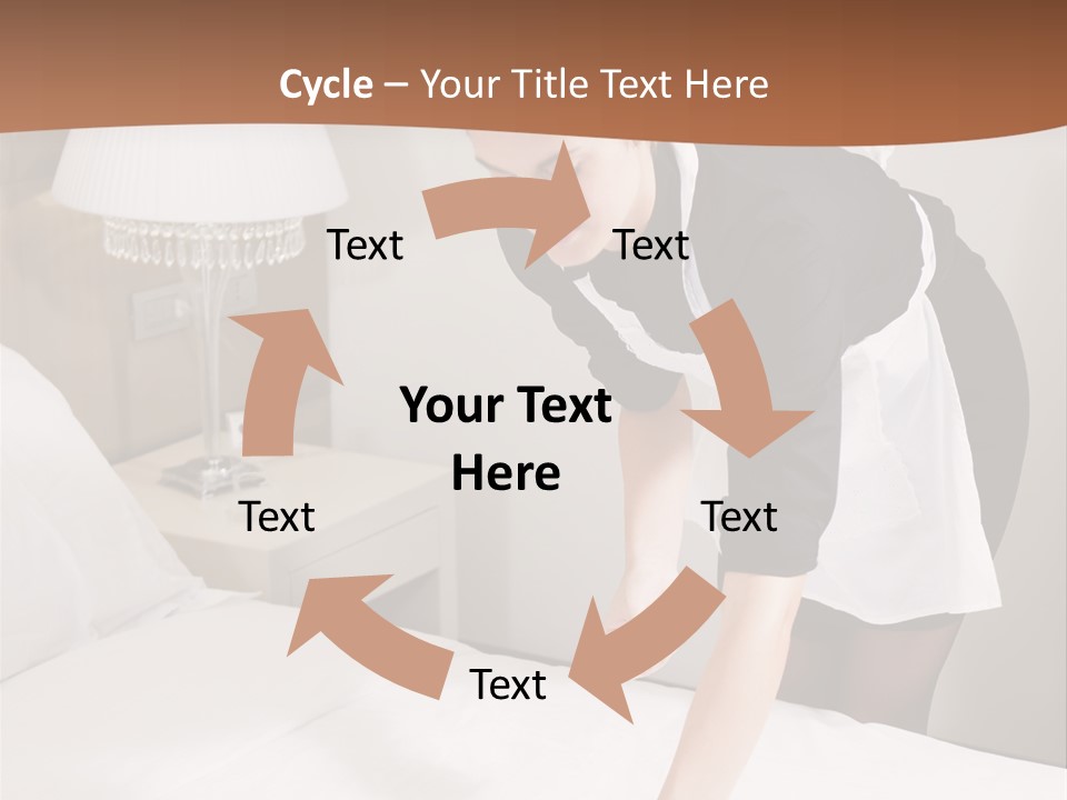 Hotel Vertical Hotel Room PowerPoint Template
