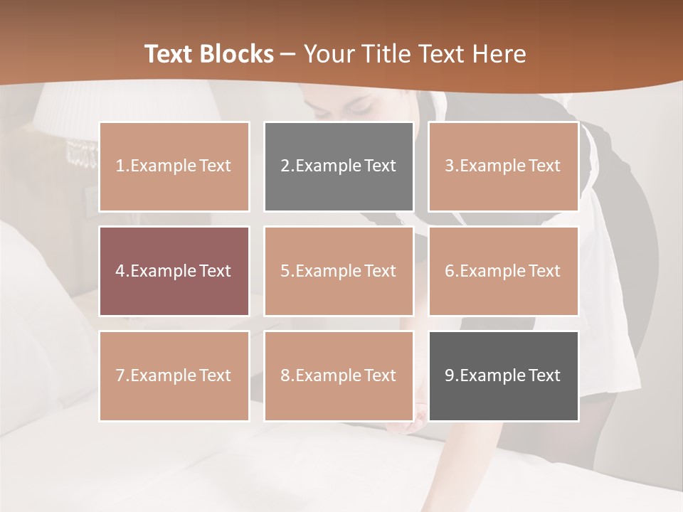 Hotel Vertical Hotel Room PowerPoint Template