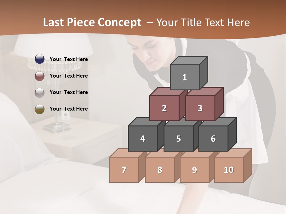 Hotel Vertical Hotel Room PowerPoint Template