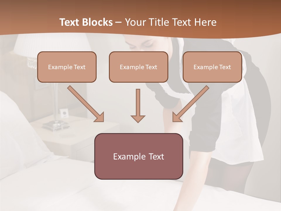 Hotel Vertical Hotel Room PowerPoint Template