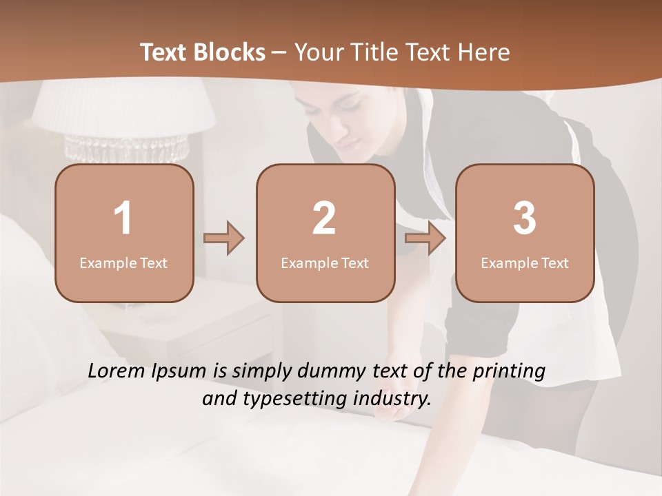 Hotel Vertical Hotel Room PowerPoint Template