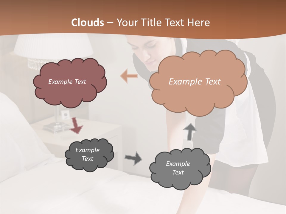 Hotel Vertical Hotel Room PowerPoint Template