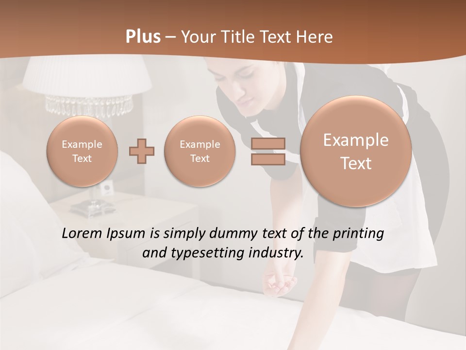 Hotel Vertical Hotel Room PowerPoint Template