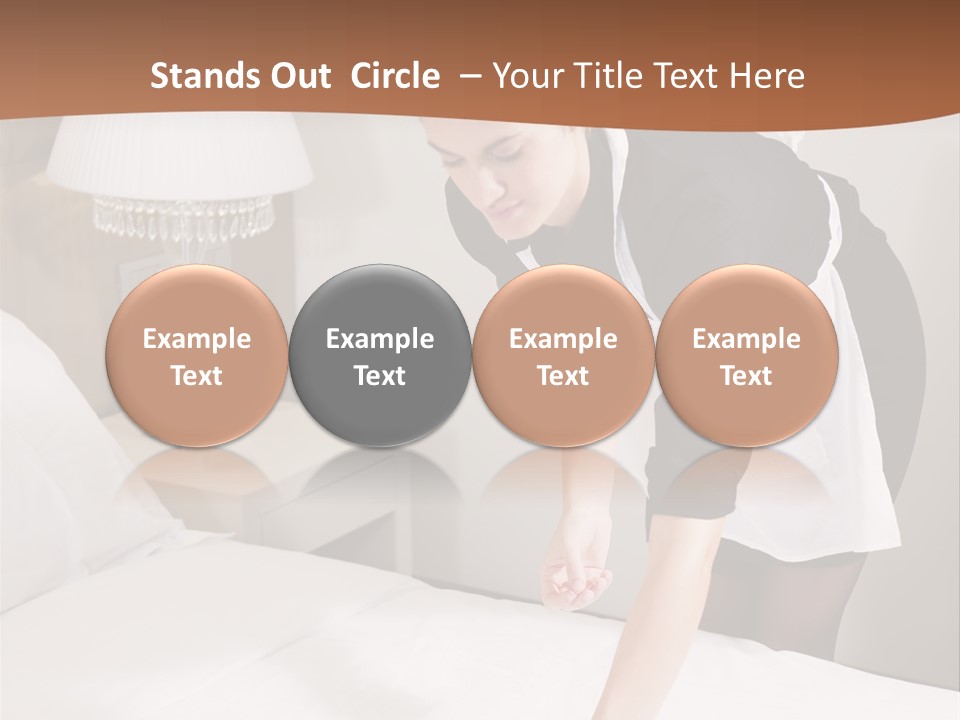 Hotel Vertical Hotel Room PowerPoint Template