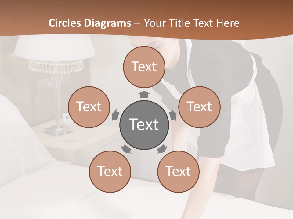 Hotel Vertical Hotel Room PowerPoint Template