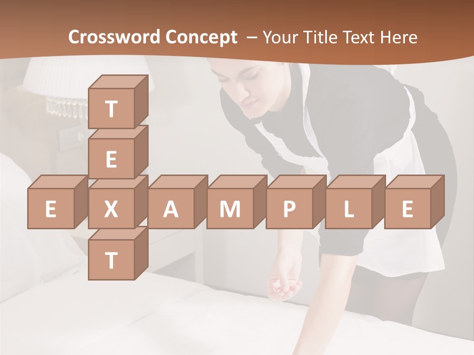 Hotel Vertical Hotel Room PowerPoint Template