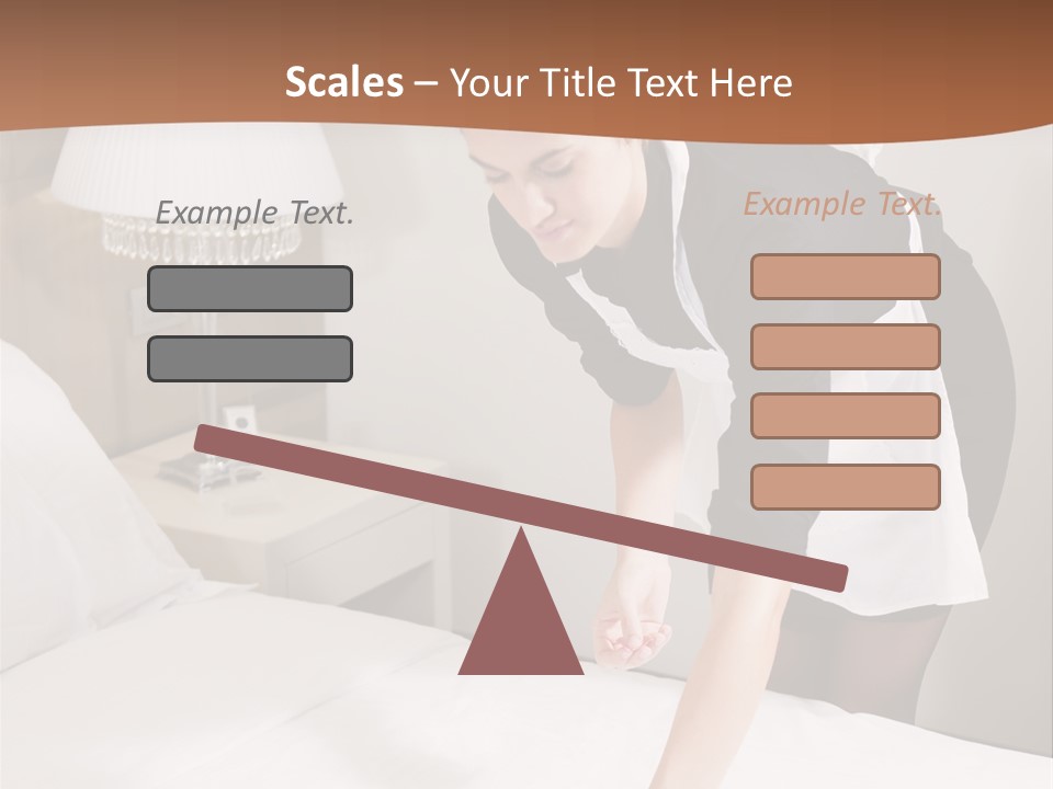 Hotel Vertical Hotel Room PowerPoint Template