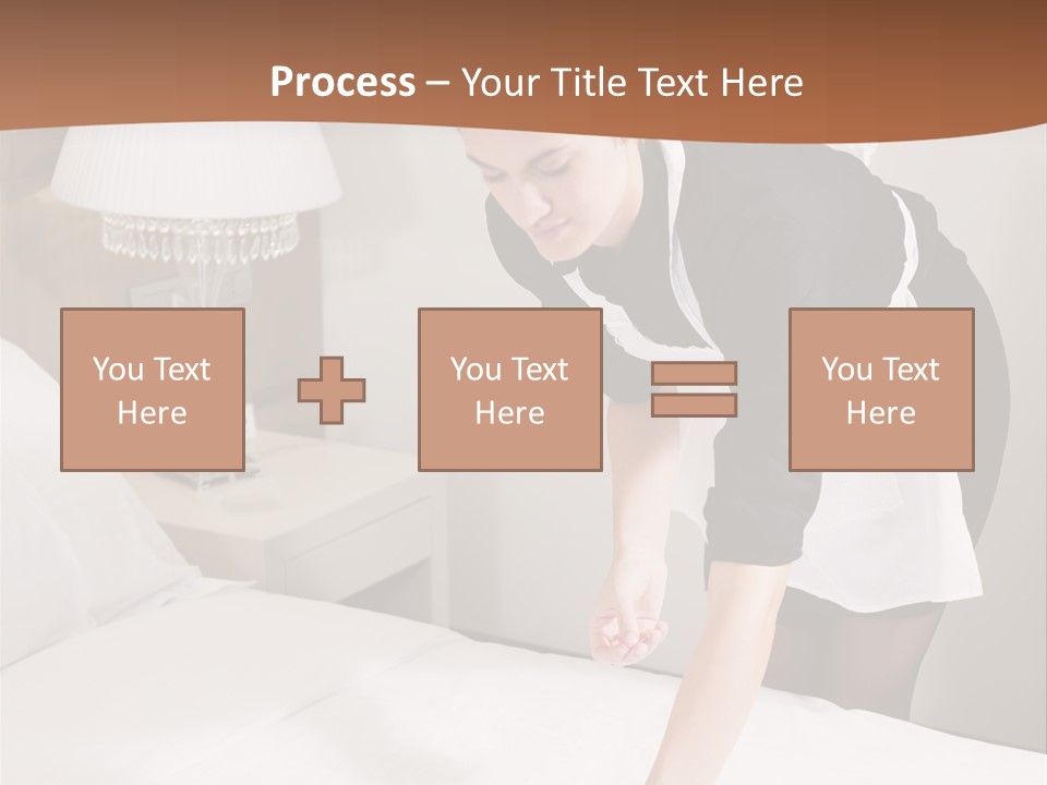 Hotel Vertical Hotel Room PowerPoint Template