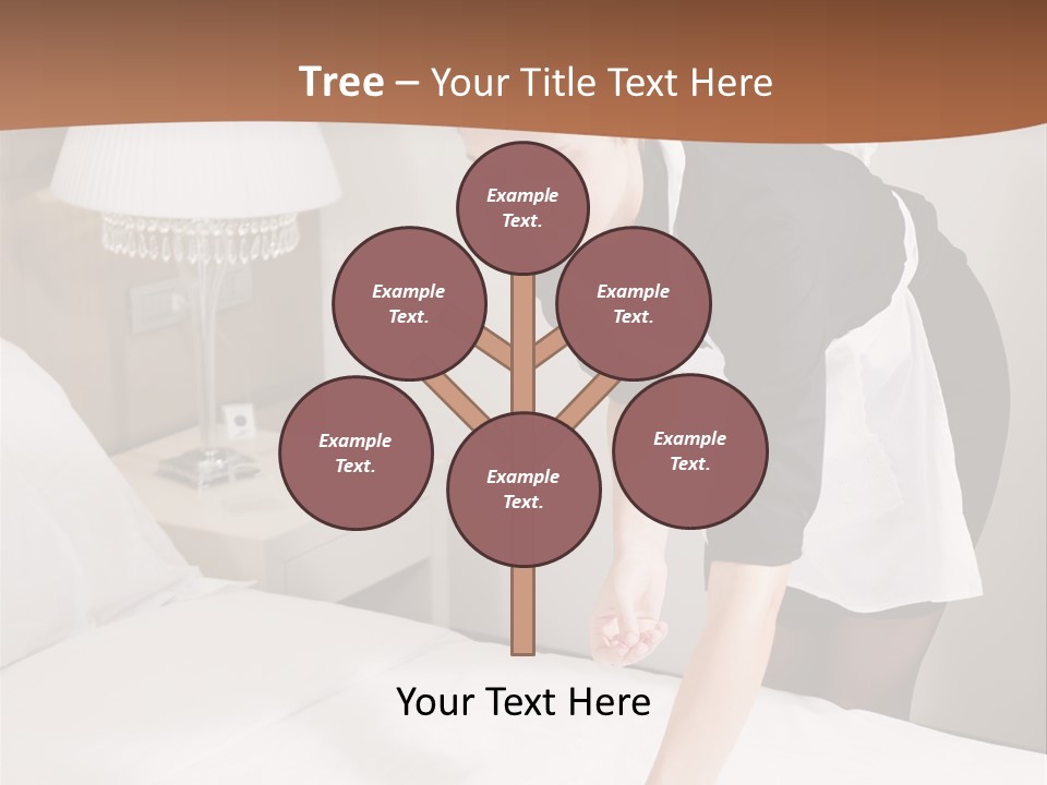 Hotel Vertical Hotel Room PowerPoint Template