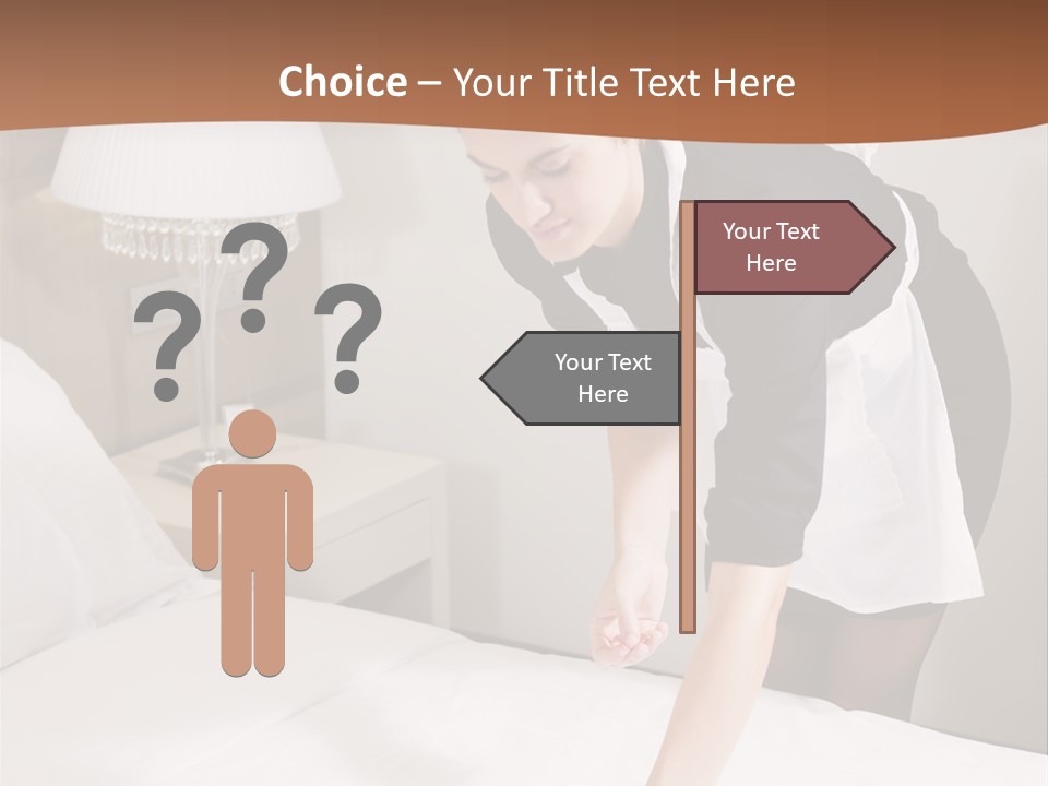 Hotel Vertical Hotel Room PowerPoint Template