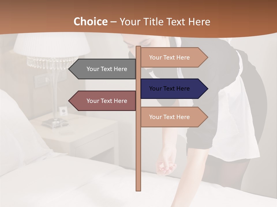 Hotel Vertical Hotel Room PowerPoint Template