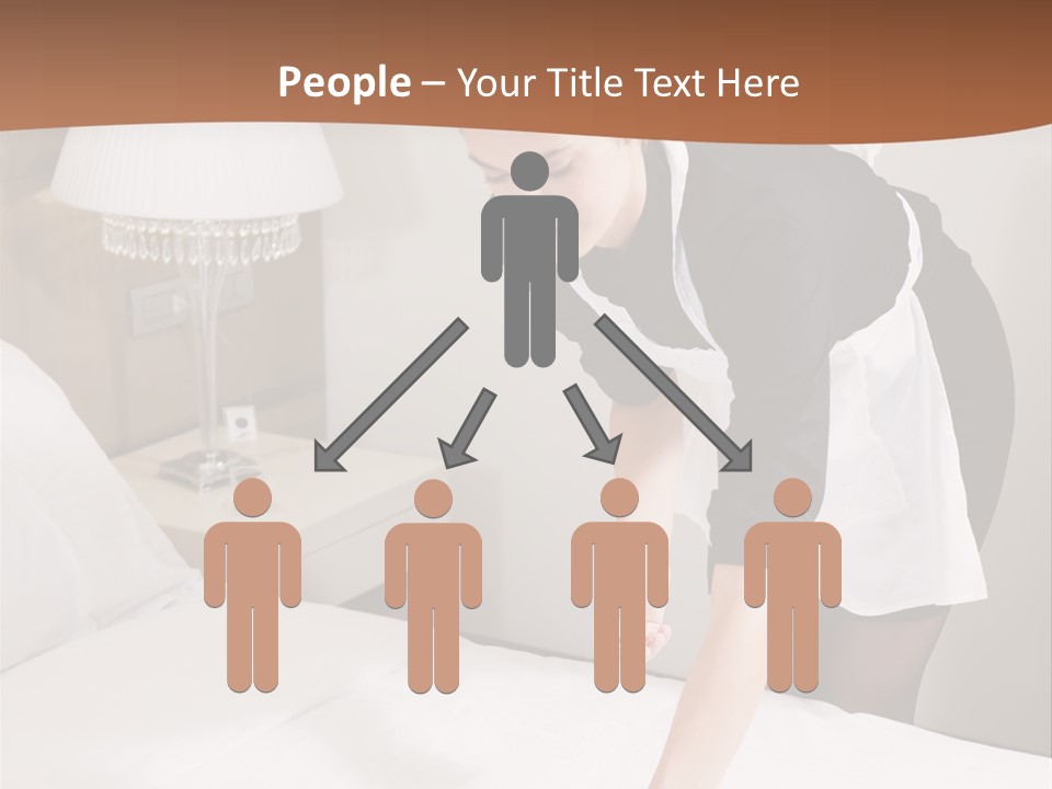 Hotel Vertical Hotel Room PowerPoint Template