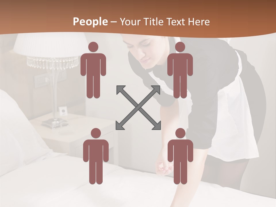 Hotel Vertical Hotel Room PowerPoint Template